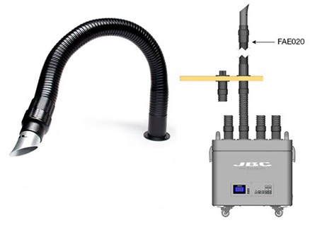 Braço Flexível p/ Extractores FAE1-2B / FAE2-5B (Ø50 mm) - JBC