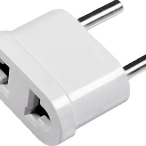 Ficha Adaptadora Corrente America - Europa (Branco)