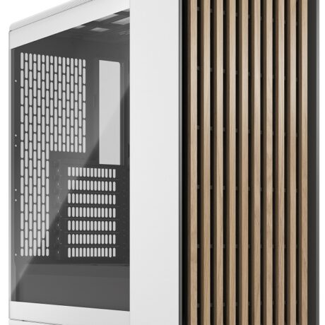 Caixa ATX North (Chalk White Tempered Glass Clear Tint) - FRACTAL DESIGN