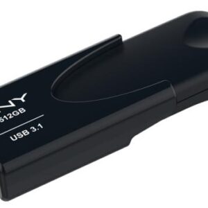 Pen Drive Attache 4 512GB Type-A 3.2 Gen 1 (3.1 Gen 1) Preto - PNY