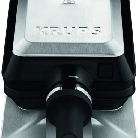 Máquina de Waffles Rotativa 1200W (Preto/Inox) - KRUPS