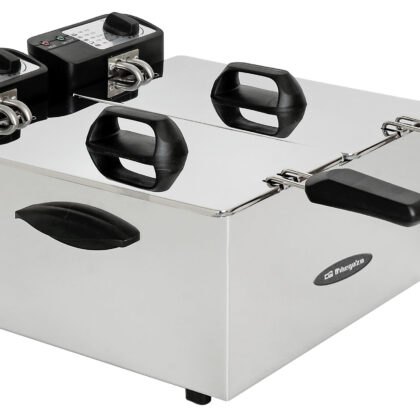 Fritadeira Profissional Aço Inoxidável 2x 2000W (2x 3,5L) - ORBEGOZO