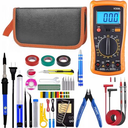 Pack Iniciação Electrónica c/ Ferramentas Soldadura + Multímetro