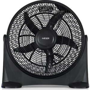 Ventoinha Chão 90W Preto (50cm) - HAEGER