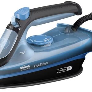 Ferro de Engomar a Vapor FreeStyle 3 FI 3194 2400W (Preto/Azul) - BRAUN