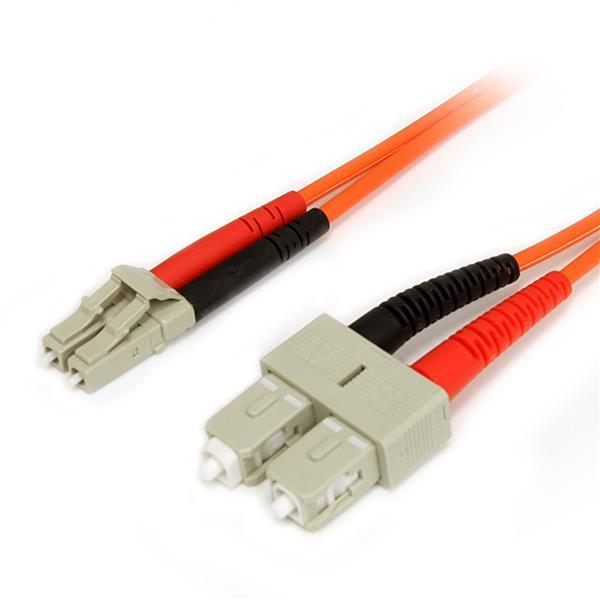 Cabo de Fibra Ótica LC SC Laranja (1 m) - STARTECH