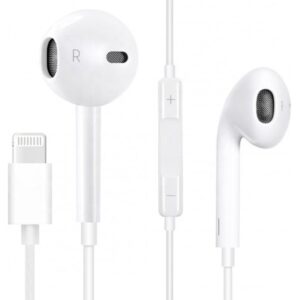 Auriculares c/ Microfone Lightning (Branco) - FIESTA