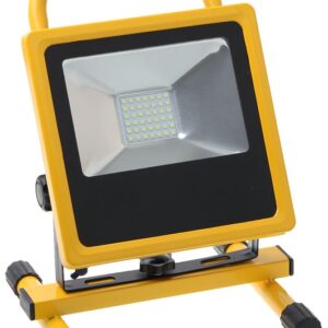 Projector LED SMD t/ Obras IP65 Branco F. 6000K 20W (Recarregável)
