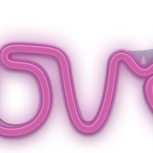 Luz Decorativa LED Neon Rosa LOVE - FOREVER