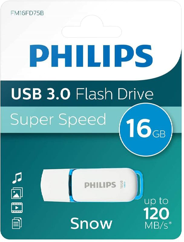 Pen Drive Flash Drive 16GB USB 3.0 Snow - PHILIPS