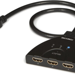 Seletor HDMI 3 x 1 1080p@60hz 1.3b - FONESTAR