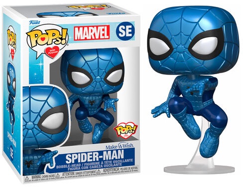 Figura Pop! Spiderman Metallic Marvel Make a Wish - FUNKO
