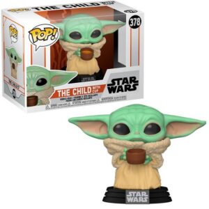 Figura Pop! Baby Yoda c/ Caneca Star Wars Mandalorian - FUNKO