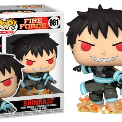 Figura Pop! Shinra com Fogo Fire Force - FUNKO