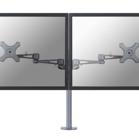 Suporte de Mesa p/ 2x Monitores (27) Prateado - NEWSTAR