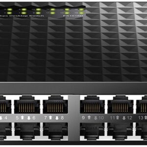 Switch de Rede 16 Portas 10/100Mbps UnManaged - CUDY