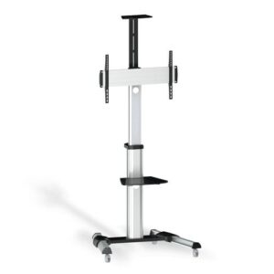 Suporte de Chão p/ TV-LCD-LED 37~70 (Preto/Prateado) - TooQ