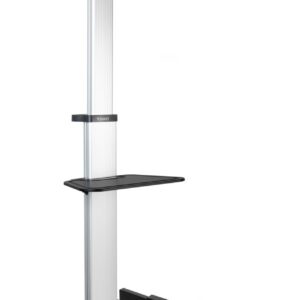 Suporte de Chão Portátil p/ TV 50Kg 37 a 86 (Preto/Prateado) - TooQ