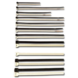 Abra?adeiras de Fivela 150 x 3,5 mm Preto (100pcs)