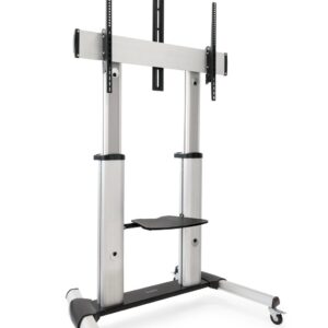 Suporte Amovivel de Chão TV 60-100 Partenon Máx. 100Kg (Prateado) - TOOQ