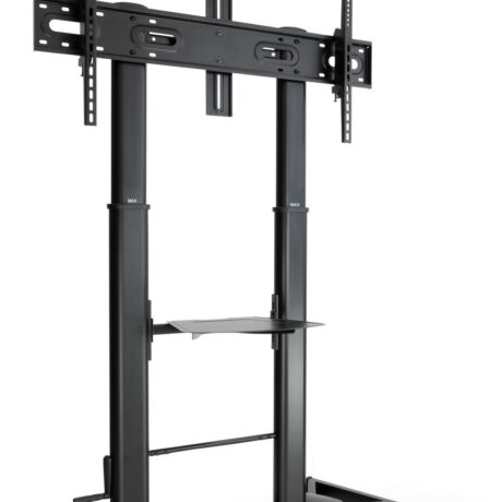 Suporte de Chão Amovível Zeus p/ TV 60 a 100 Máx. 100Kg (Preto) - TOOQ