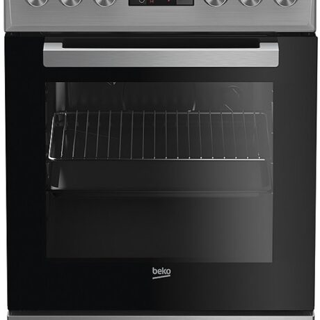 Fogão Elétrico 4 Zonas + Forno 55L (Inox) - BEKO
