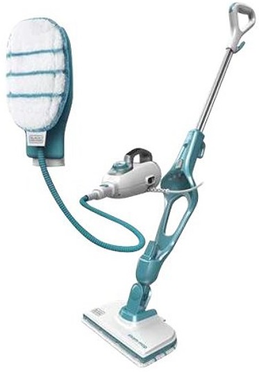 Máquina Limpeza a Vapor 9IN1 Steam-mop 1300W (Azul Turquesa) - BLACK&DECKER