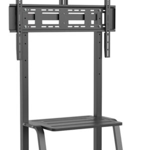 Suporte de Ch?o ECO c/ Rodas / Bandeja de DVD e Suporte C?mera p/ Monitor/TV de 37~100 - AISENS