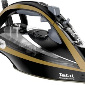 Ferro de Engomar a Vapor Ultimate Pure FV9847E0 3200W (Preto/Dourado) - TEFAL