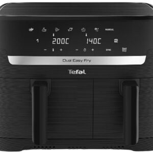 Fritadeira Air Fryer Dual Easy Fry Essencial 8.3L 2700W (Preto) - TEFAL