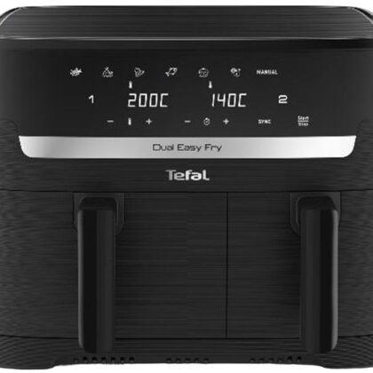 Fritadeira Air Fryer Dual Easy Fry Essencial 8.3L 2700W (Preto) - TEFAL