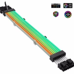 Cabo Extens?o PCI-e 8-Pin Strimer Plus RGB (30cm) - LIAN LI