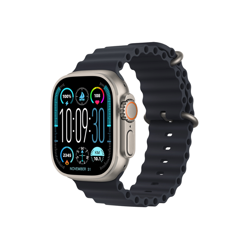 Smartwatch G10 Ultra 3 Max 49mm Amoled Mostrador Silver + 2x Bracelete