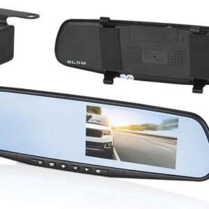 Espelho Retrovisor c/ Dupla Camara BLACKBOX DVR F600 - BLOW