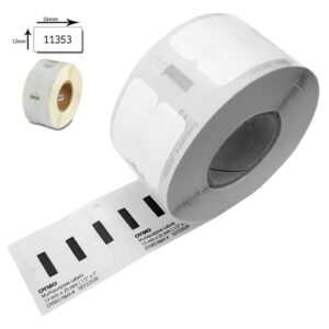 Etiquetas Compativeis Térmicas DYMO 11353 (S0722530) - 12mm x 24mm x 1000pcs