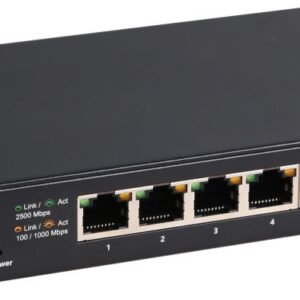 Switch 5 Portas 100/1000/2500Mbps GEU-0525 - LEVEL ONE