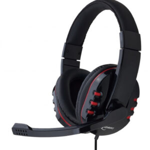 Auscultadores Headset c/ Microfone GMB Gaming (Preto/Vermelho) - GEMBIRD