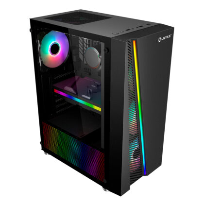 Caixa Gaming Atx Glayze RGB*1 Preta