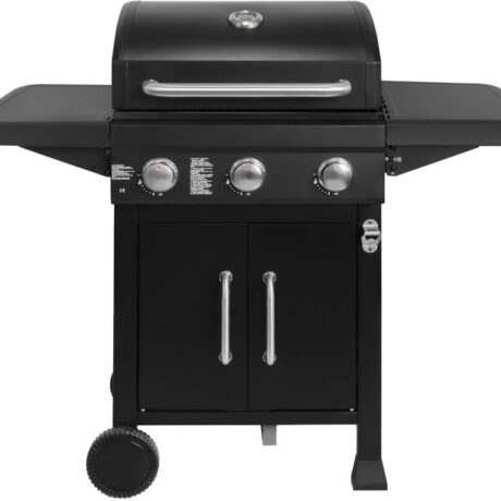 Churrasqueira a Gás Roast 95 c/ Tampa e Rodas 111 x 121 x 54,5 cm (Preto) - GREGMAN