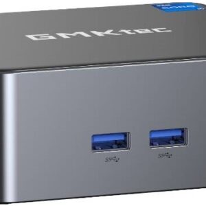 Mini PC M3 Intel i5-12450H 32GB RAM / 1TB SSD + Windows 11 Pro (Preto) - GMKTEC