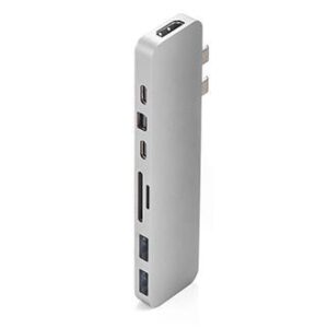 Hub USB C Prateado (USB C/USB 3.0/Cartão SD, microSD/HDMI/Mini Displayport) - HYPERDRIVE