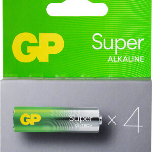 Blister 4 Pilhas 1,5V Alcalinas LR6 AA - GP