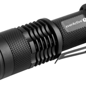 Lanterna Compacta LED CREE XP-E2 3W 200lm c/ Zoom (1x Pilha AA) - everActive FL-180