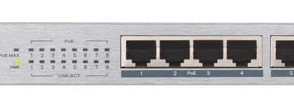 Switch GS1008HP 10/100/1000MB PoE (8 Portas) - ZYXEL