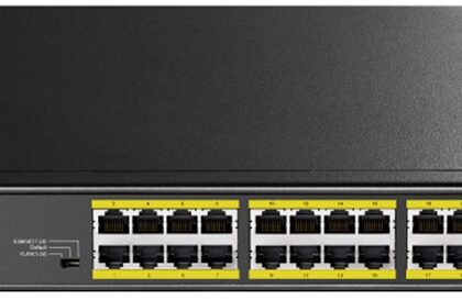 Switch de Rede 24 Portas Gigabit UnManaged PoE+ SFP - CUDY