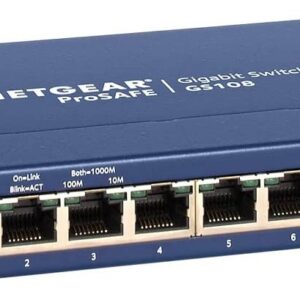 Switch de Rede N?o-gerido Gigabit Ethernet 10/100/1000 Mbps (Azul) - NETGEAR