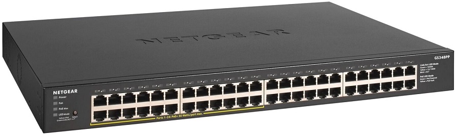Switch de Rede GS348PP-100EUS Não-Gerido Gigabit Ethernet 1000 Mbit/s (PoE) - NETGEAR
