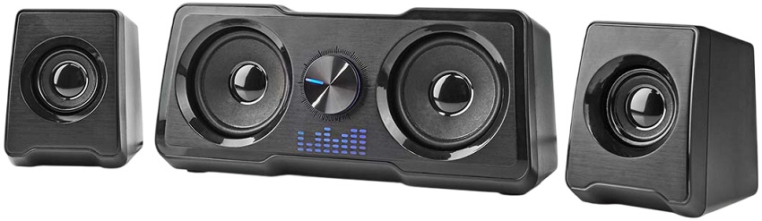 Colunas Gaming 2.2 USB 48W c/ Subwoofer (Preto) - NEDIS
