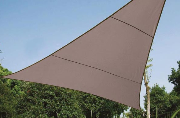 Toldo Vela de Sombra Triangular (3,6 x 3,6 x 3,6 mts) Cinza - PEREL