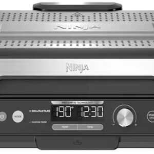 Grelhador Sizzle Pro XL GX101EU 1800W (Pretro/Prateado) - NINJA